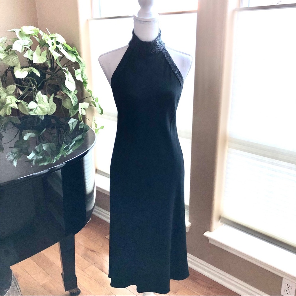 Lauren Ralph Lauren Cocktail Dress Beaded Neckline